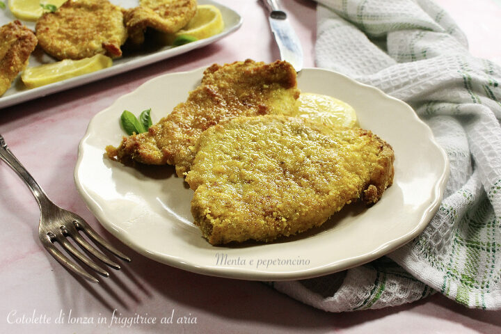 Cotolette di lonza in friggitrice ad aria