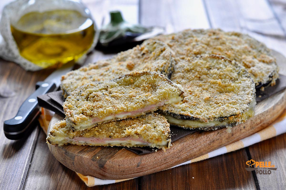 Cotolette di melanzane al forno ripiene