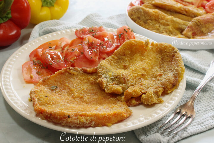 Cotolette di peperoni in friggitrice ad aria