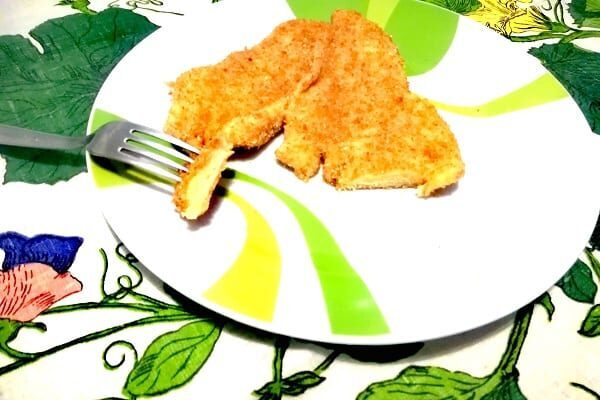 Cotolette di pollo al latte, cotte al forno