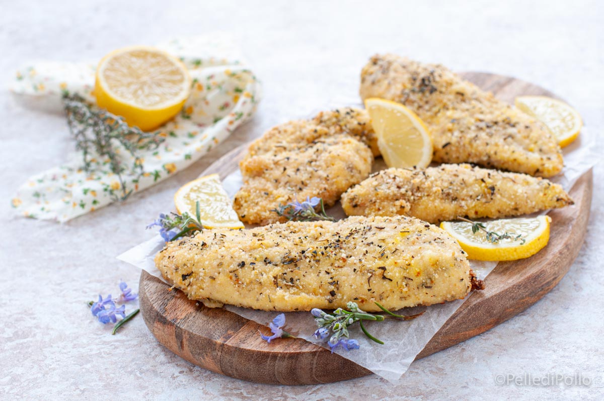 Cotolette di pollo leggere al forno