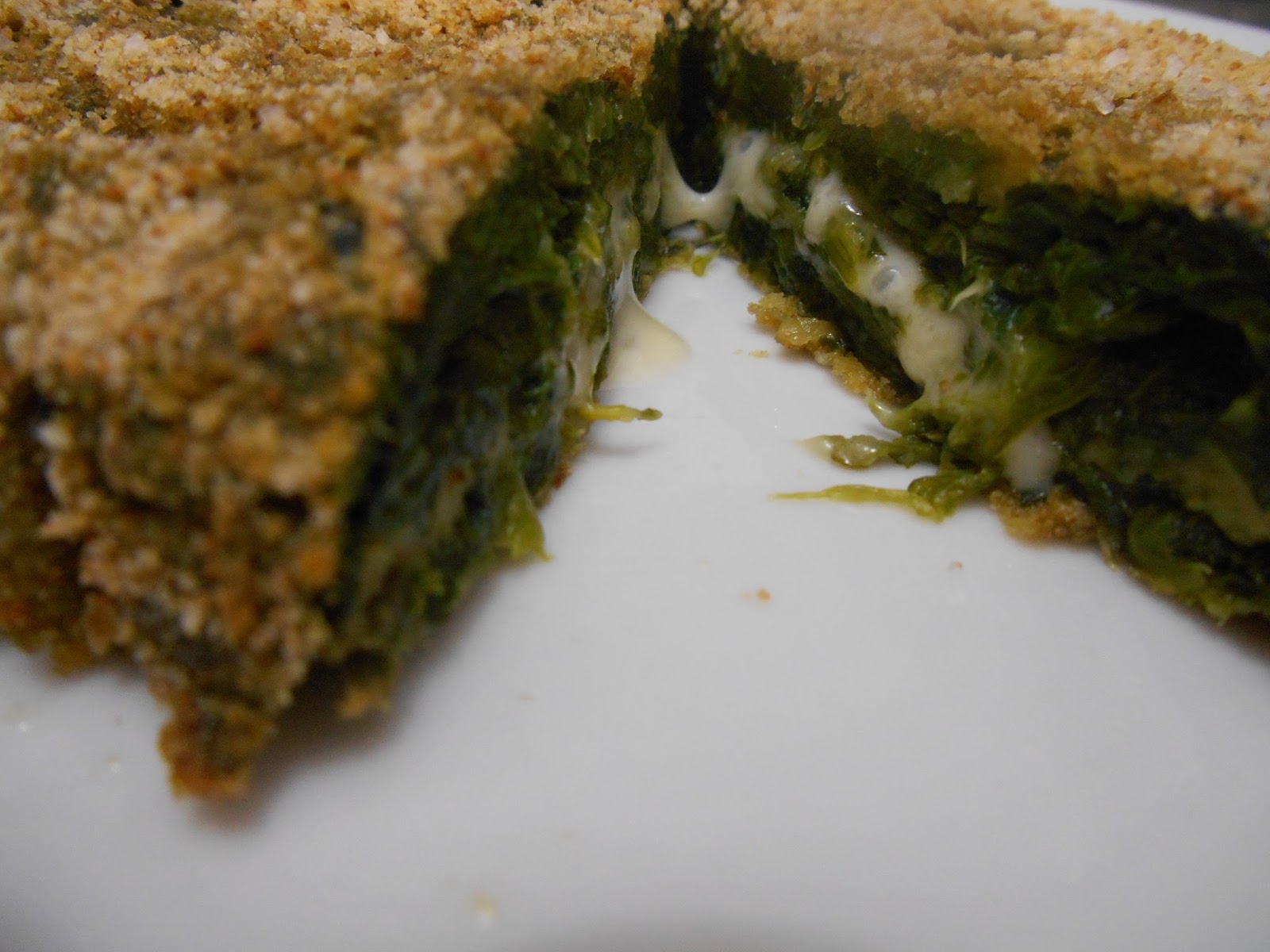 Cotolette di spinaci con cuore filante