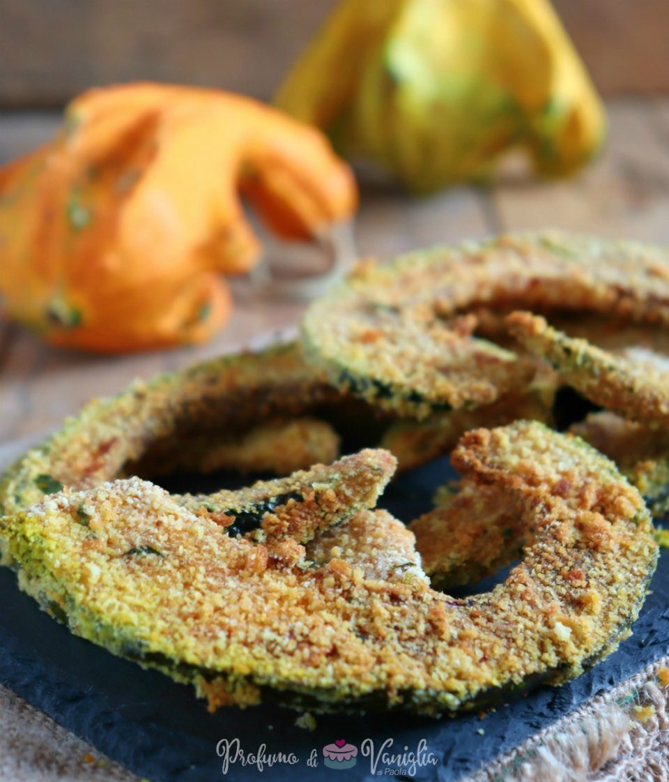 Cotolette di zucca al forno