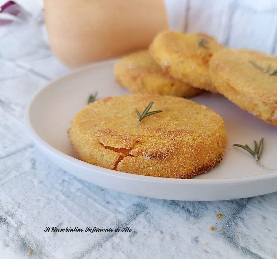 Cotolette di zucca al forno