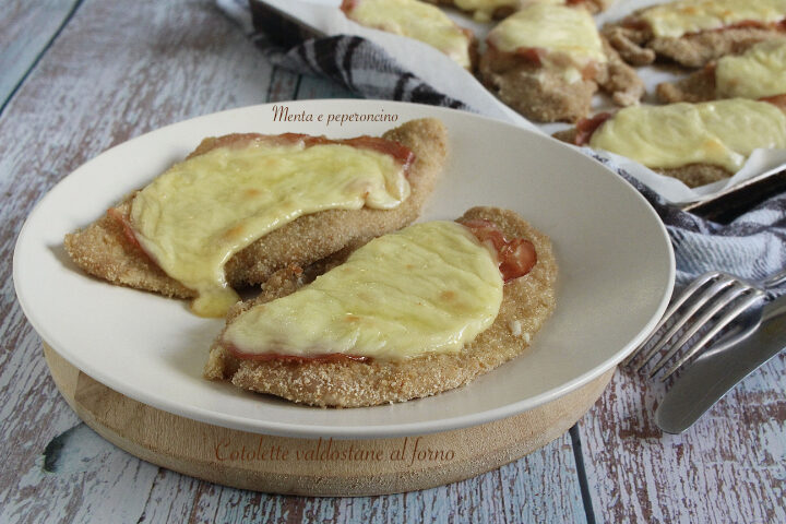 Cotolette valdostane al forno
