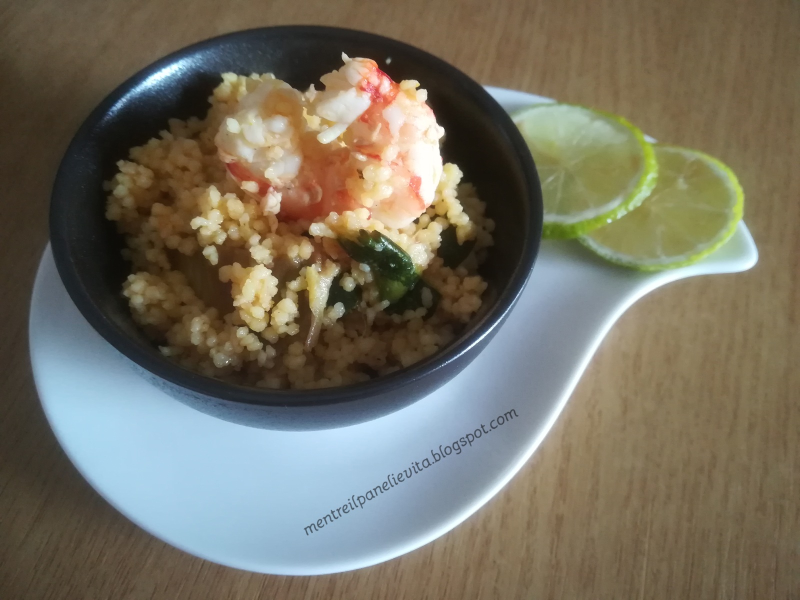 Cous cous con gamberi al lime