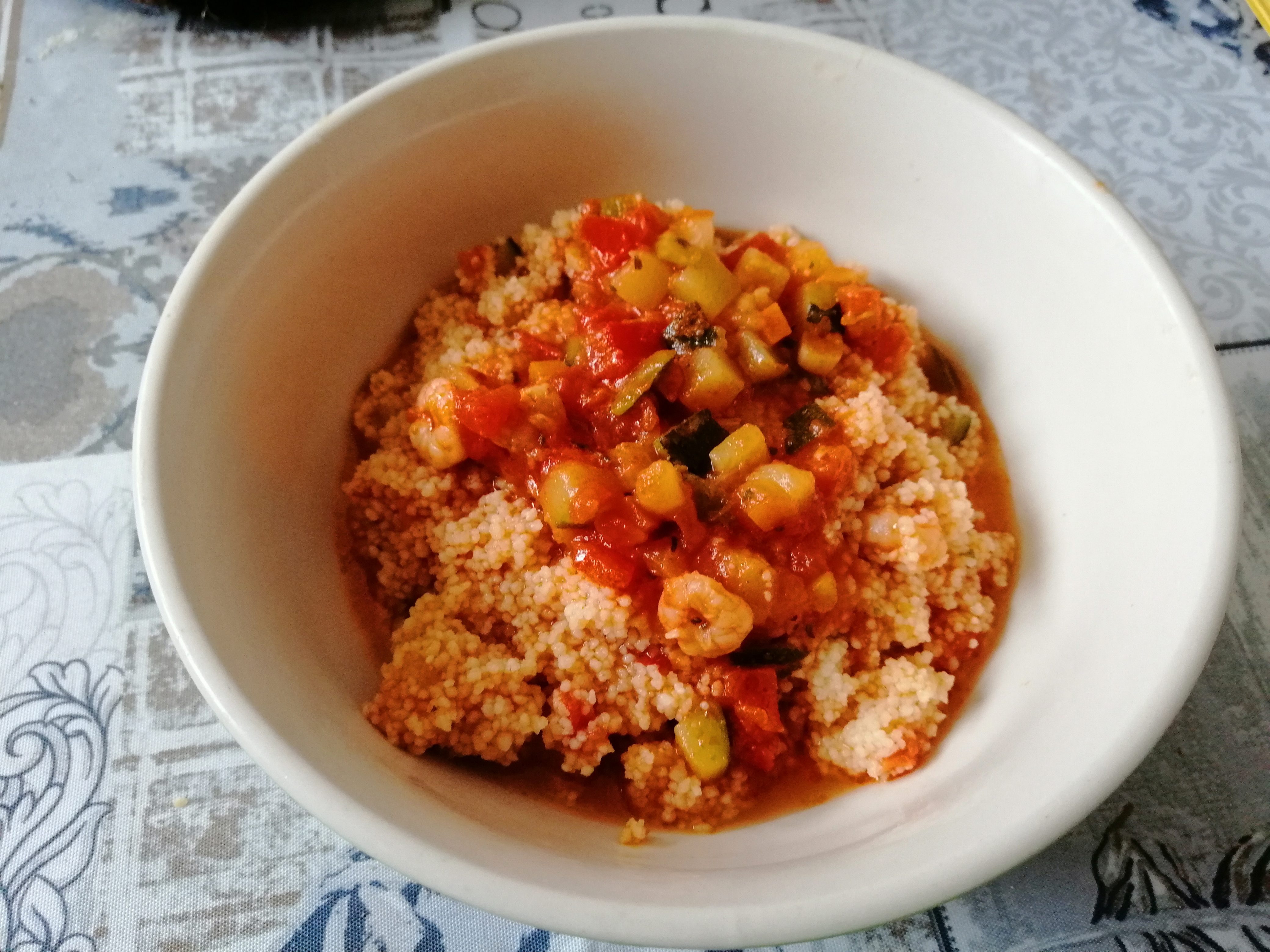 Cous cous con gamberi