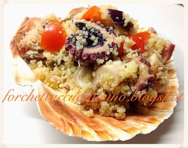 Cous cous con polipo e capperi