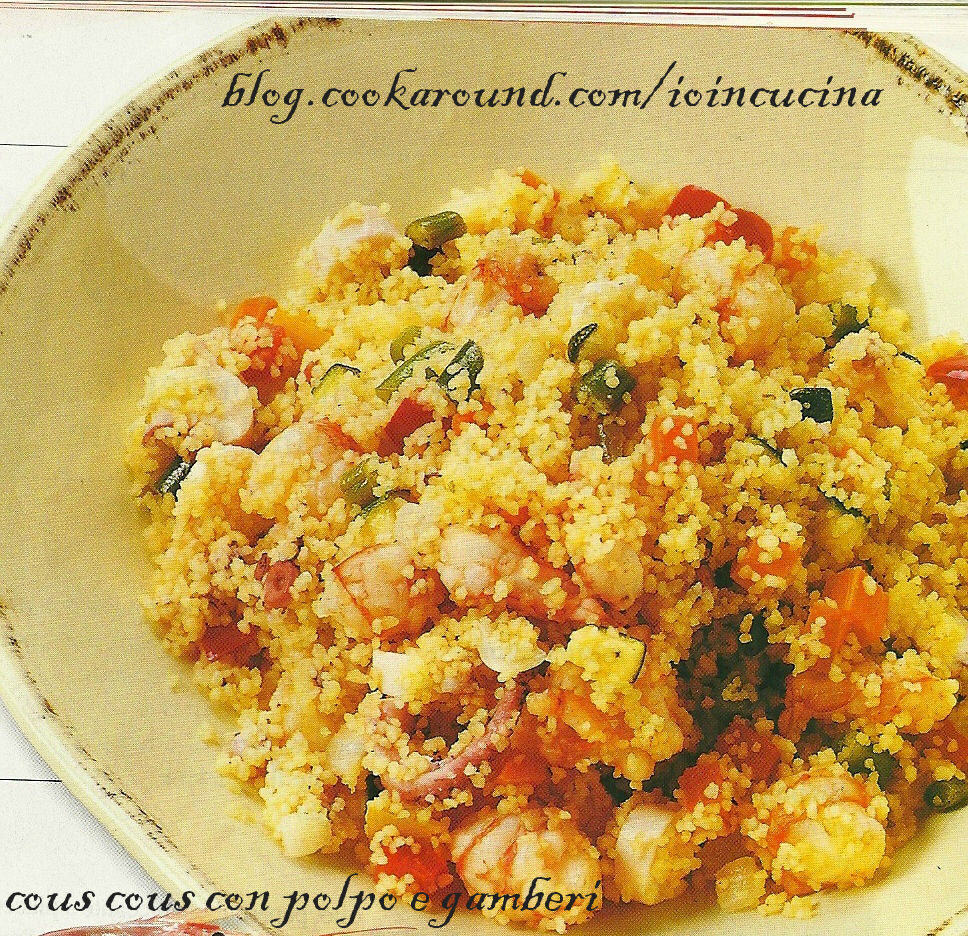 Cous cous con polpo e gamberi