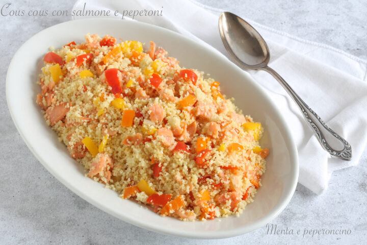 Cous cous con salmone e peperoni