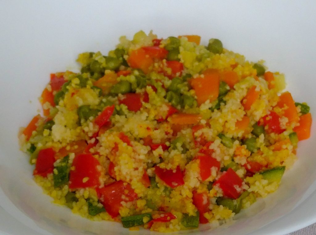 Cous cous con verdure e zafferano