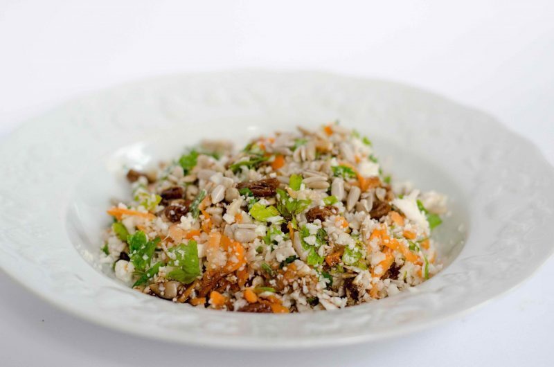 Cous cous crudista di cavolfiore