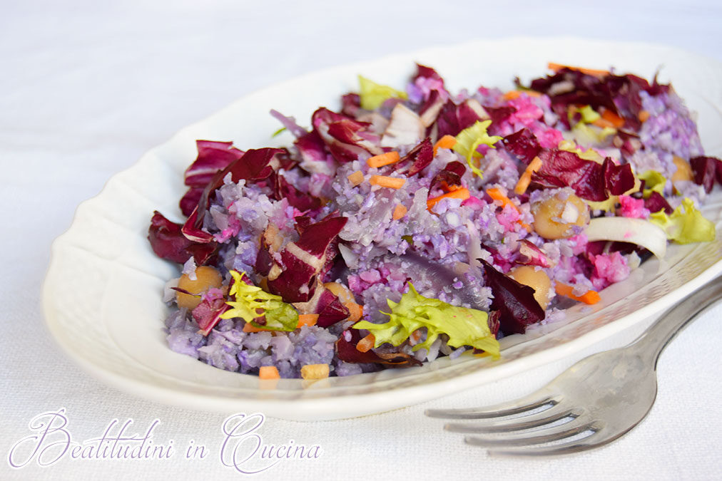Cous cous di cavolfiore viola