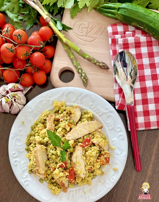 Cous cous di pollo con verdure