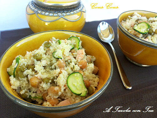 Cous Cous di Salmone con Verdure