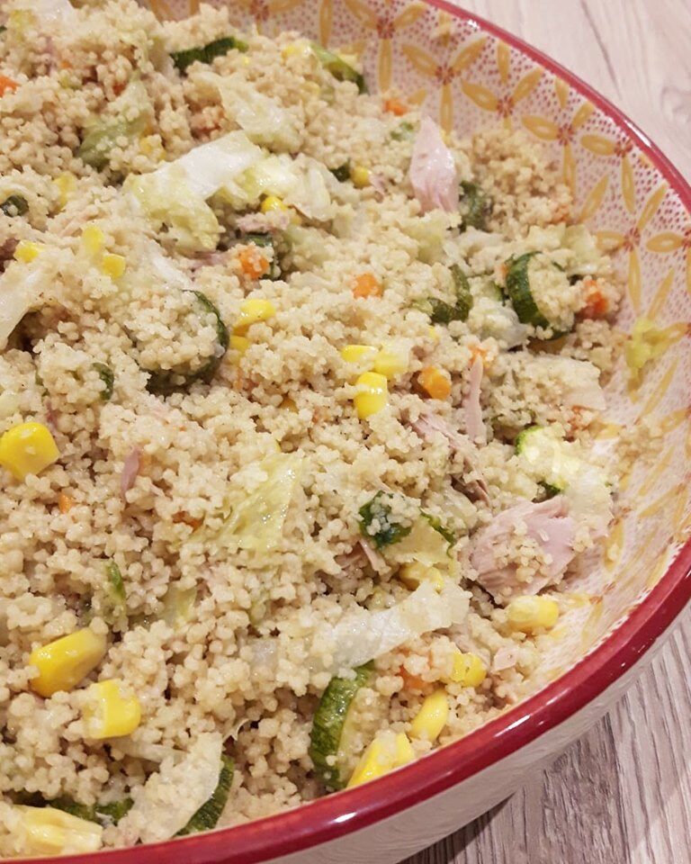 COUS COUS INTEGRALE CON TONNO E VERDURE