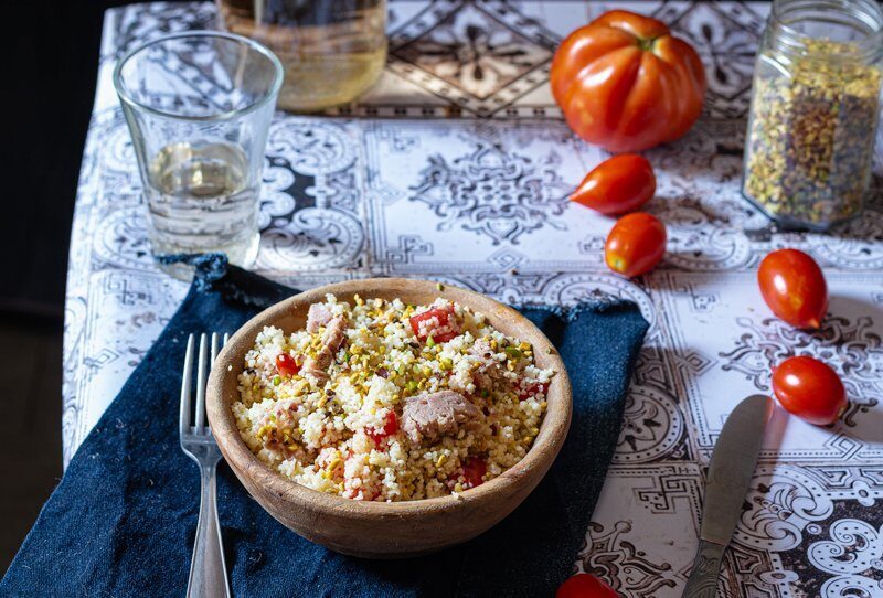 Cous cous pesto di pistacchio