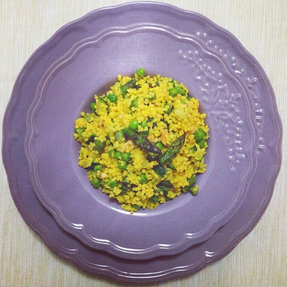 Cous Cous verdure, arachidi e zafferano
