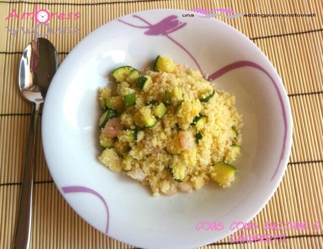 Cous cous zucchine e gamberetti