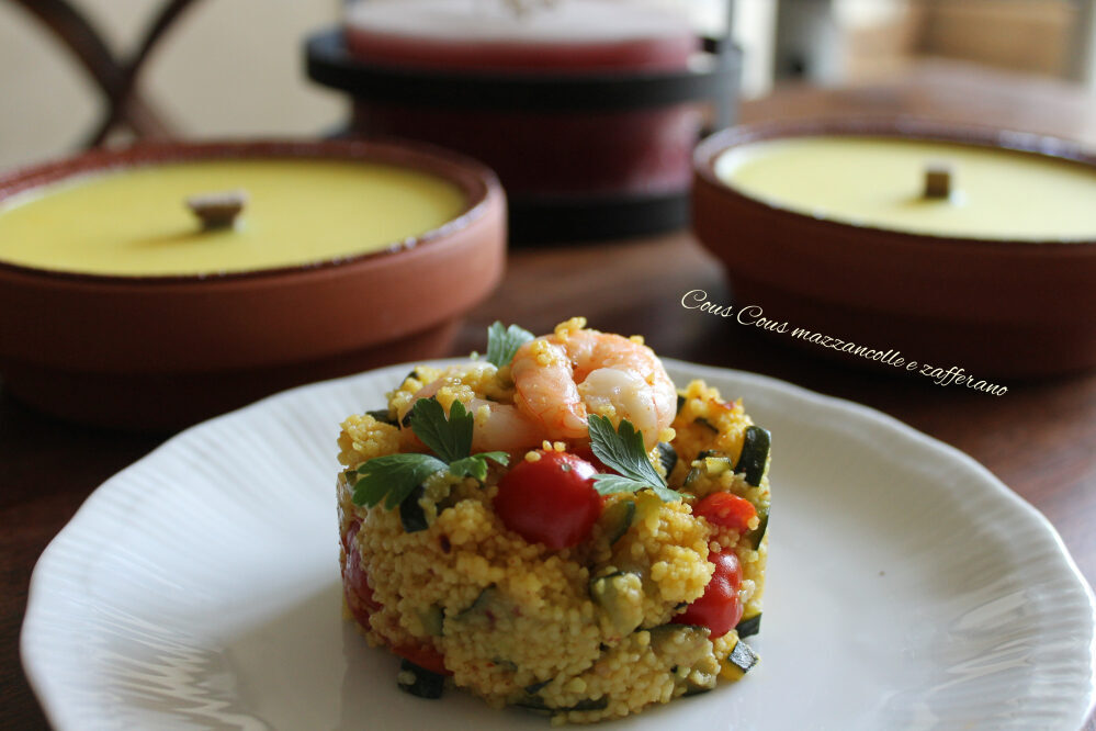 Cous cous zucchine e mazzancolle