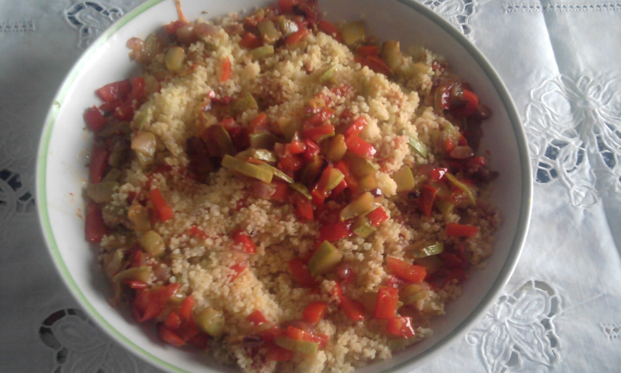 Couscous con caponata di verdure