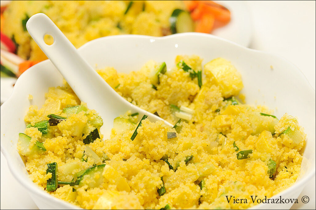 Couscous di zucchine al ras el hanout senza glutine