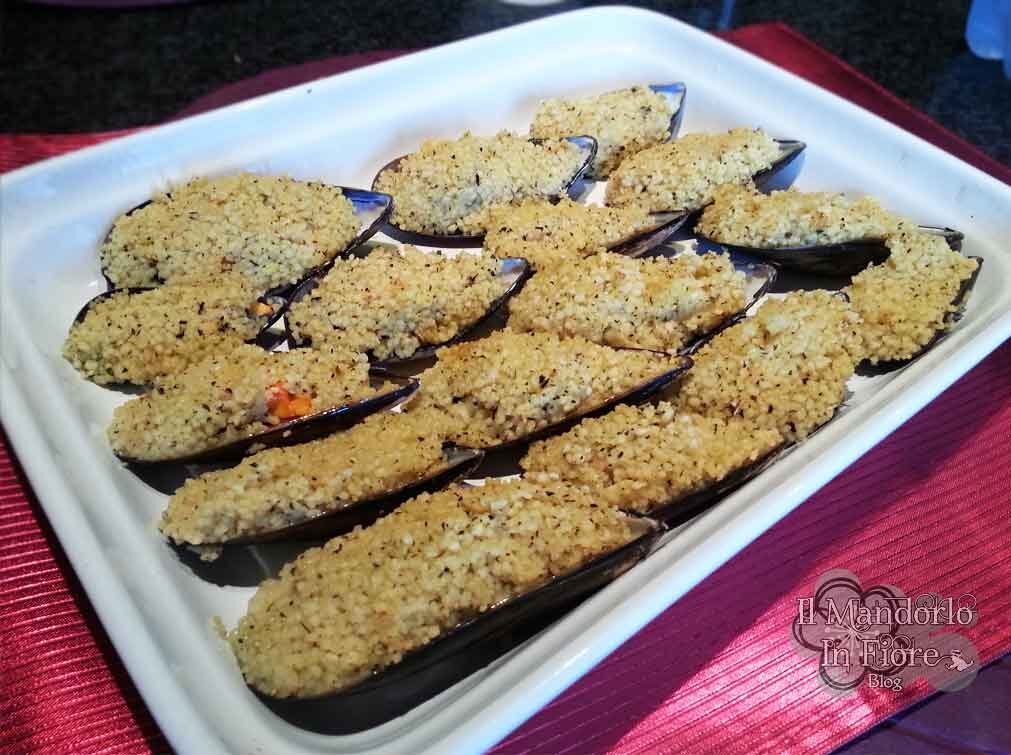 Cozze al cous cous gratinate