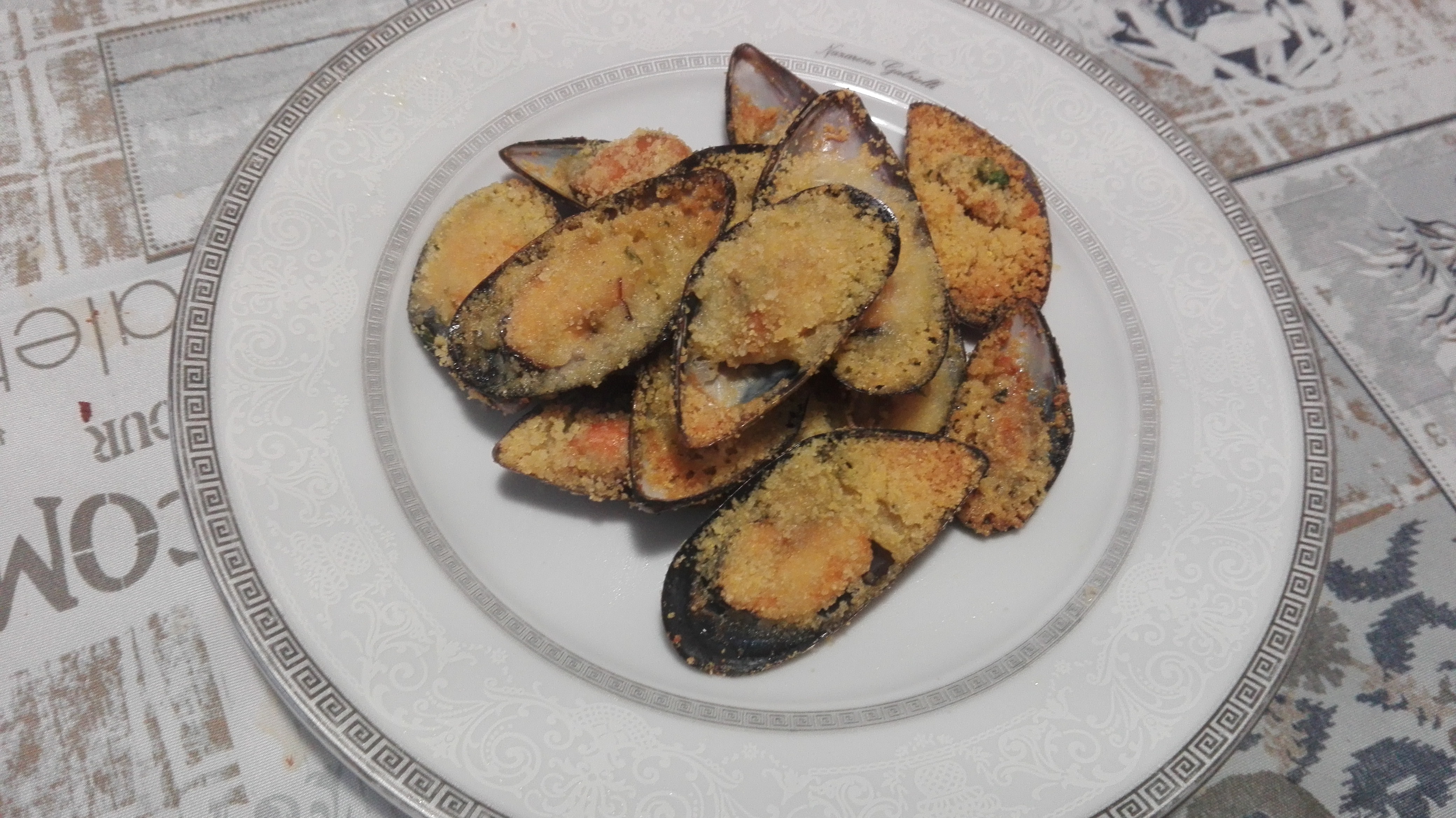Cozze gratinate al forno