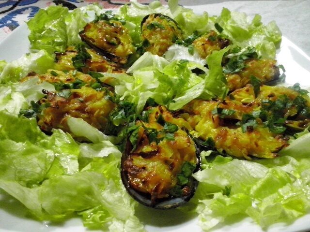 Cozze gratinate con patate
