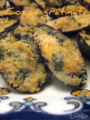 Cozze gratinate