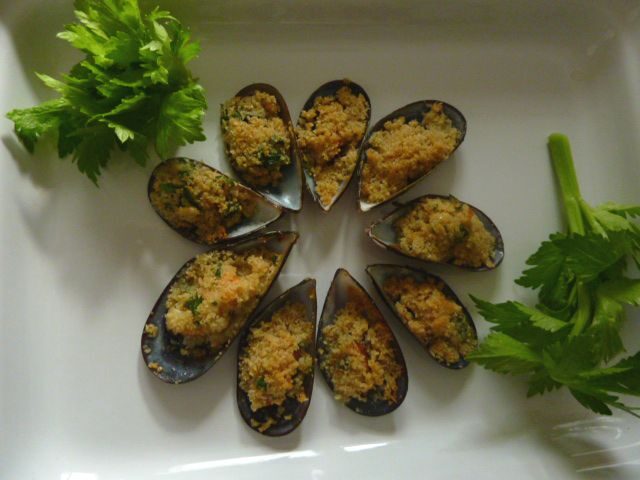 Cozze gratinate