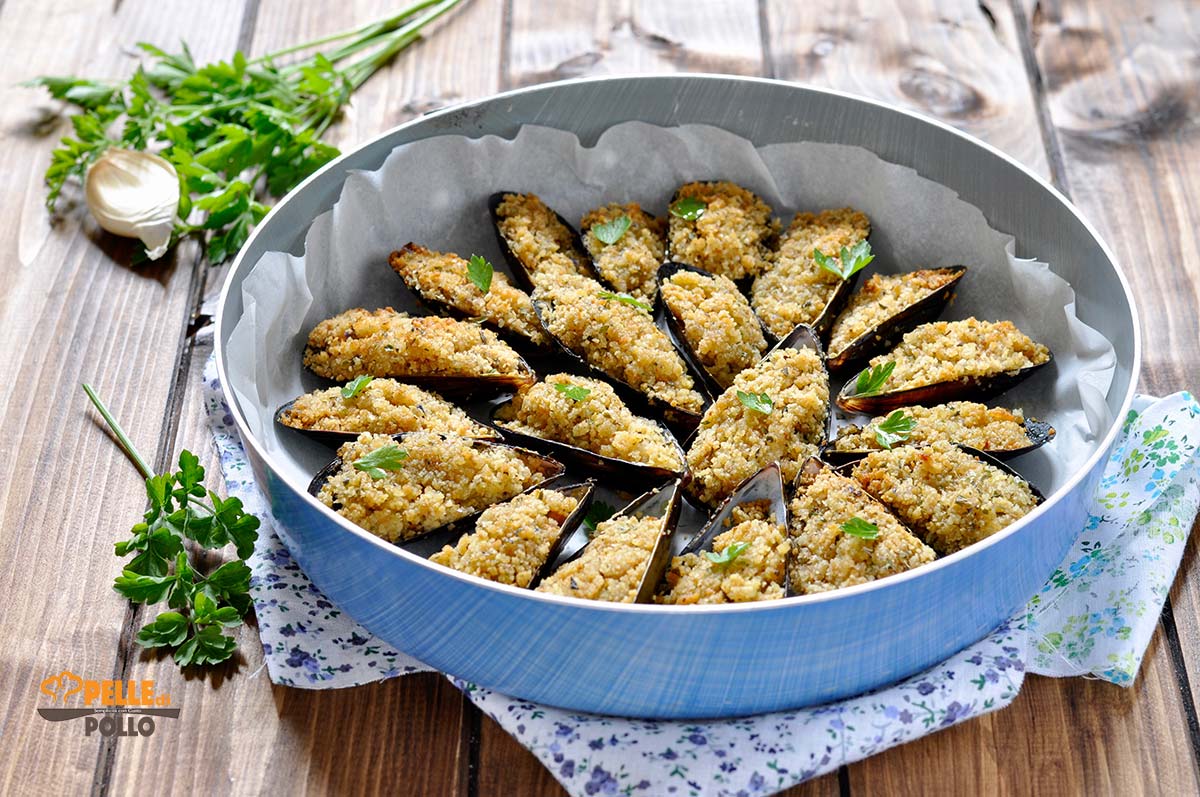 Cozze gratinate semplicissime e gustose