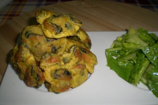 Cozze in pastella di farina di riso