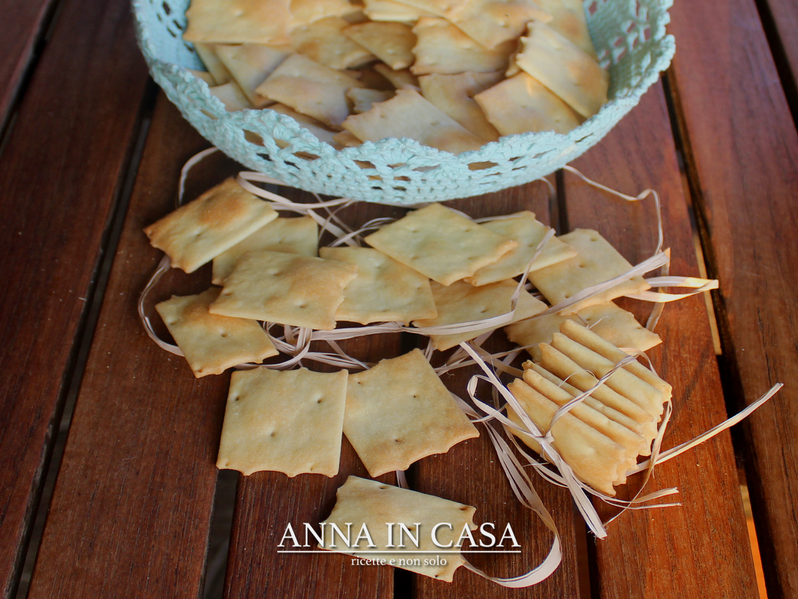 Crackers fatti in casa