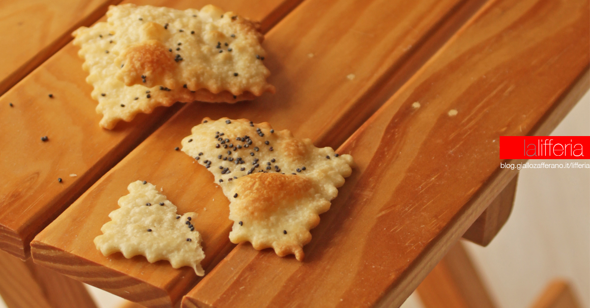 Crackers homemade ai semi di papavero
