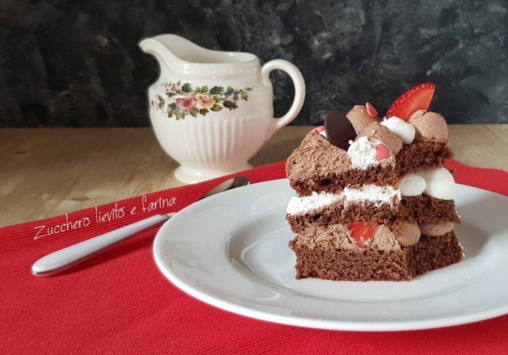 Cream tarte al cioccolato e fragole