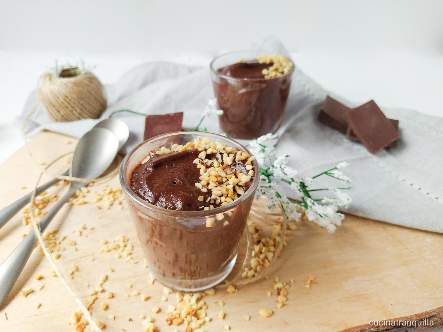 Crema al cioccolato senza uova