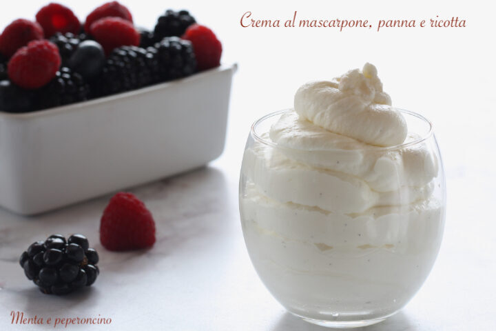 Crema al mascarpone, panna e ricotta