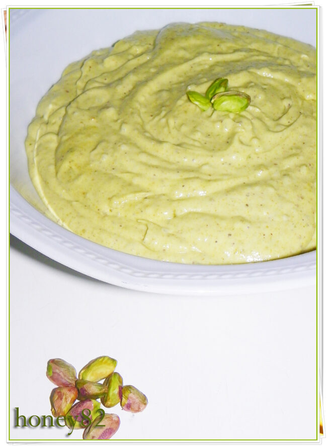 Crema al pistacchio senza uova
