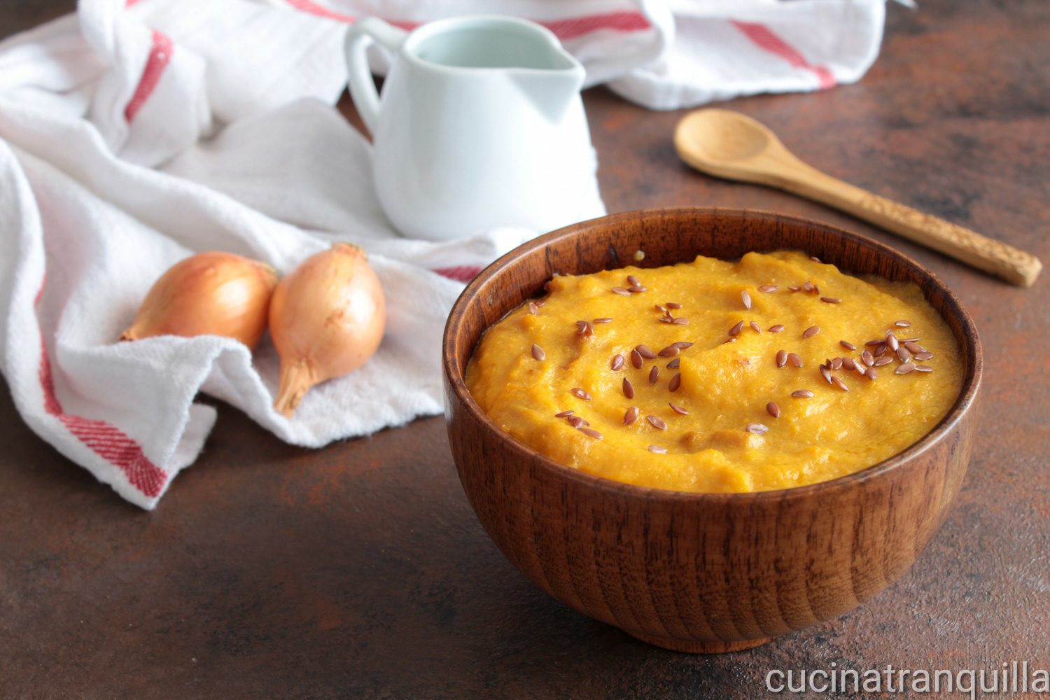 Crema alla zucca con latte di riso