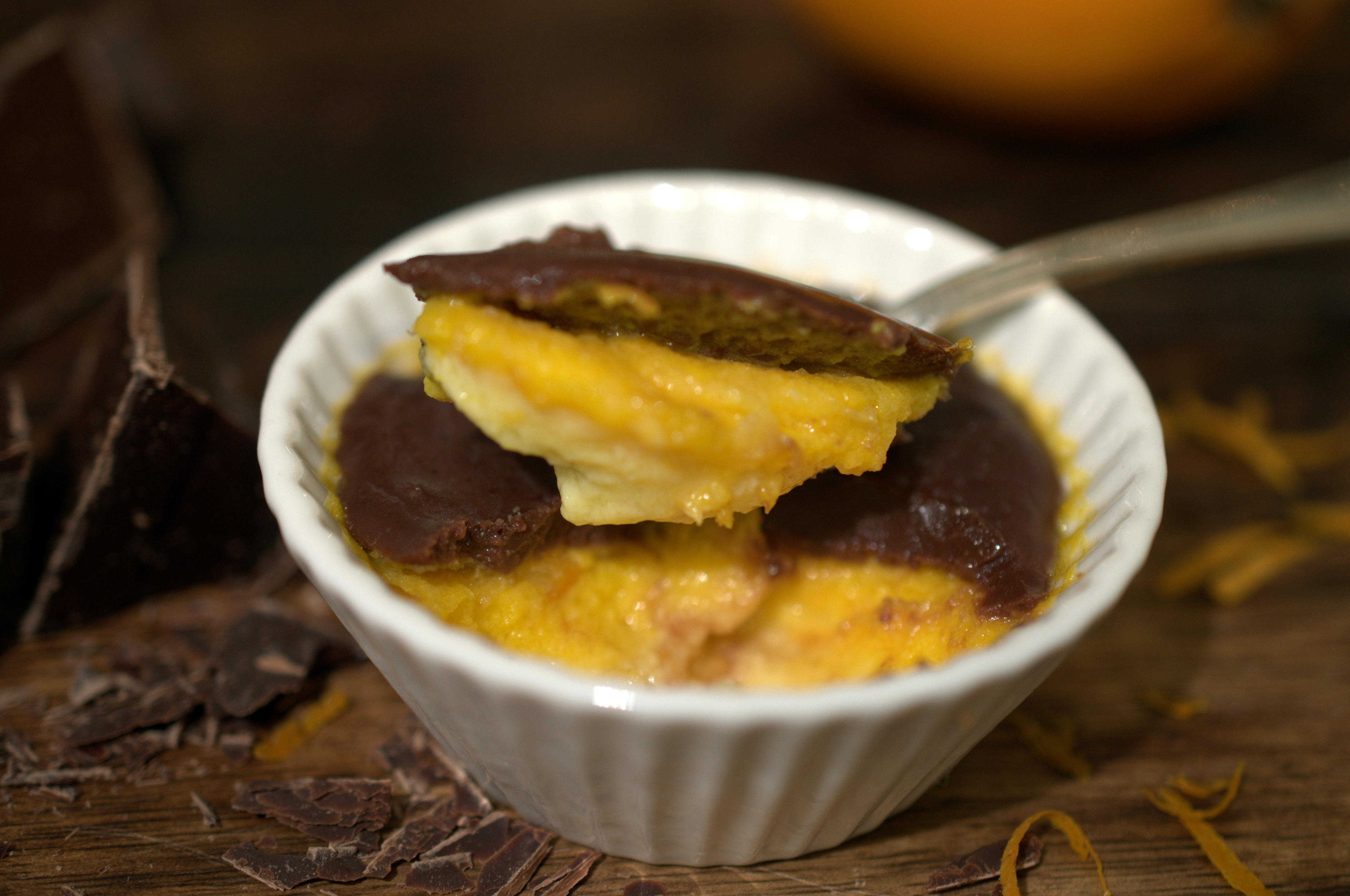 Crema all’arancia con cioccolato