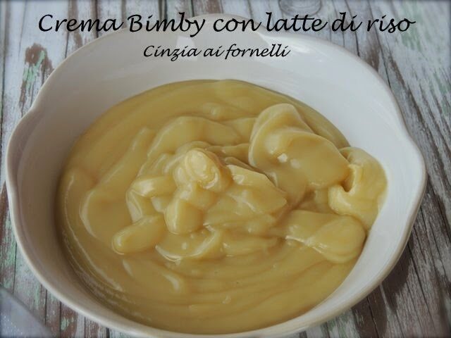 Crema Bimby con latte di riso e brioches allo yogurt