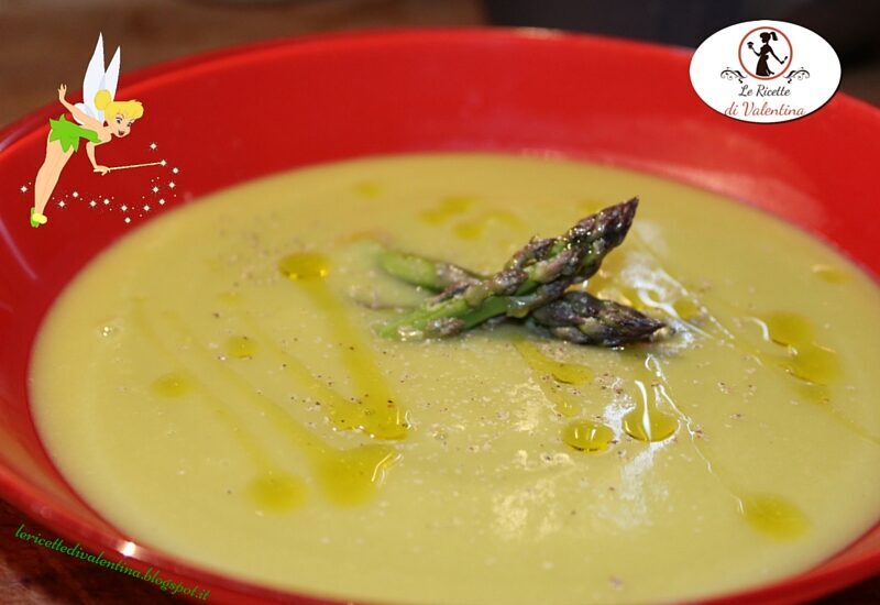 Crema di asparagi (ricetta bimby), o come ho detto alle mie piccole….crema con polvere di campanellino