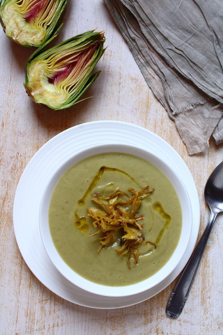 Crema di carciofi (con i gambi)
