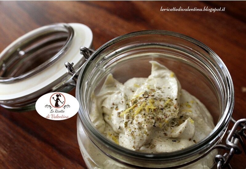 Crema di carciofini e tofu al profumo di limone