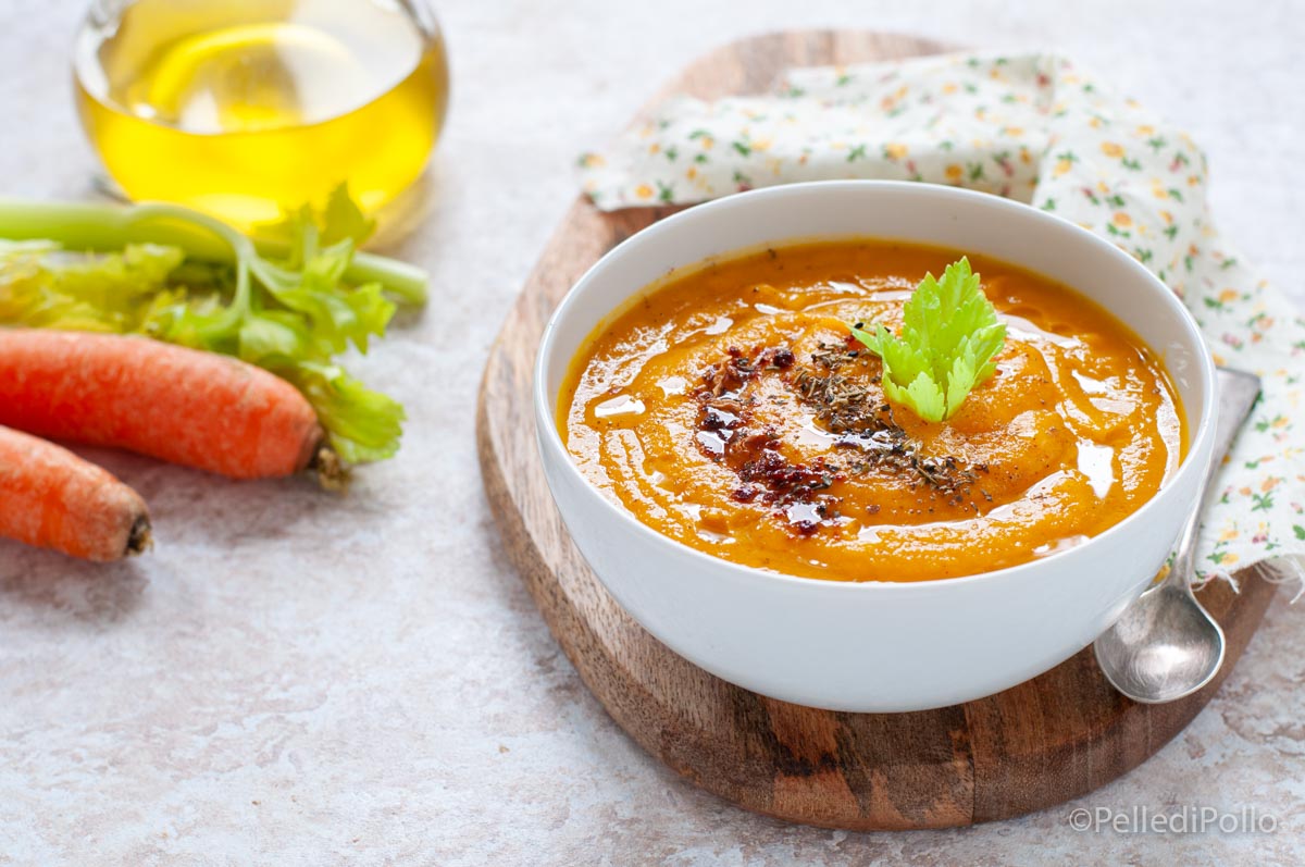 Crema di carote e zucca allo zenzero