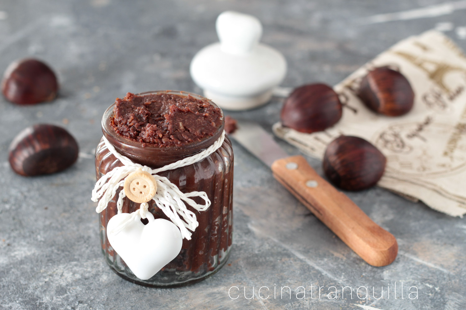 Crema di castagne e cioccolato fondente