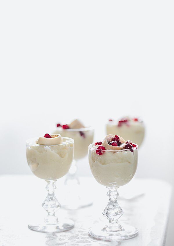 Crema di cavolfiore alici e melagrana