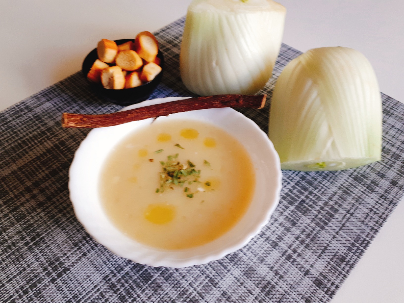Crema di cime di finocchi alla liquirizia