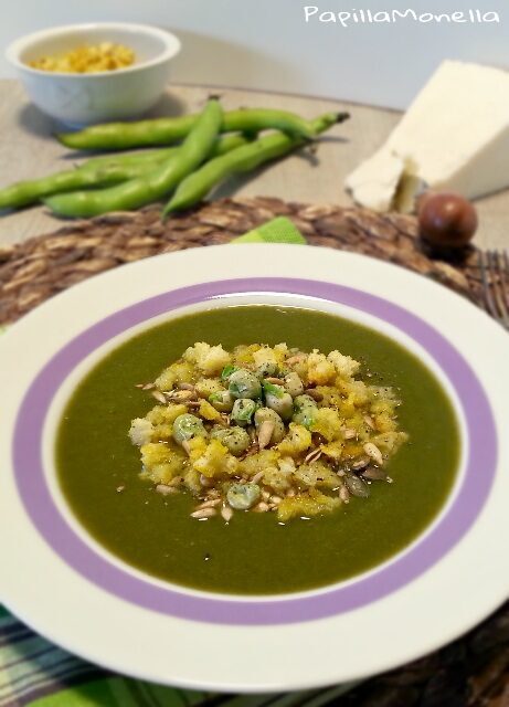 Crema di erbette e baccelli di fave